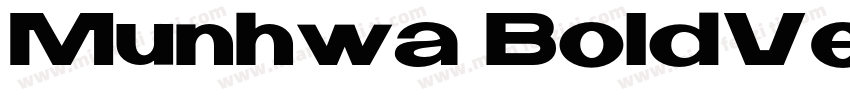 Munhwa BoldVersion字体转换